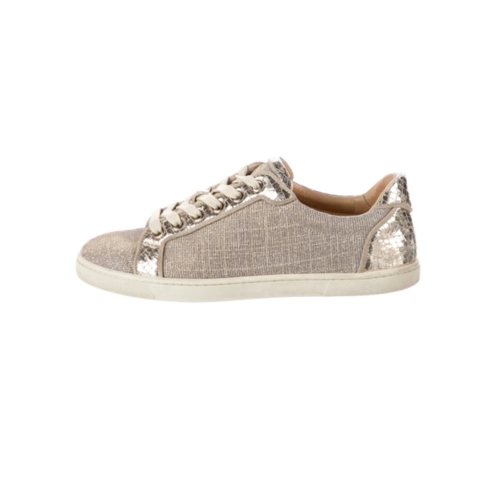 Christian Louboutin glitter accent sneakers